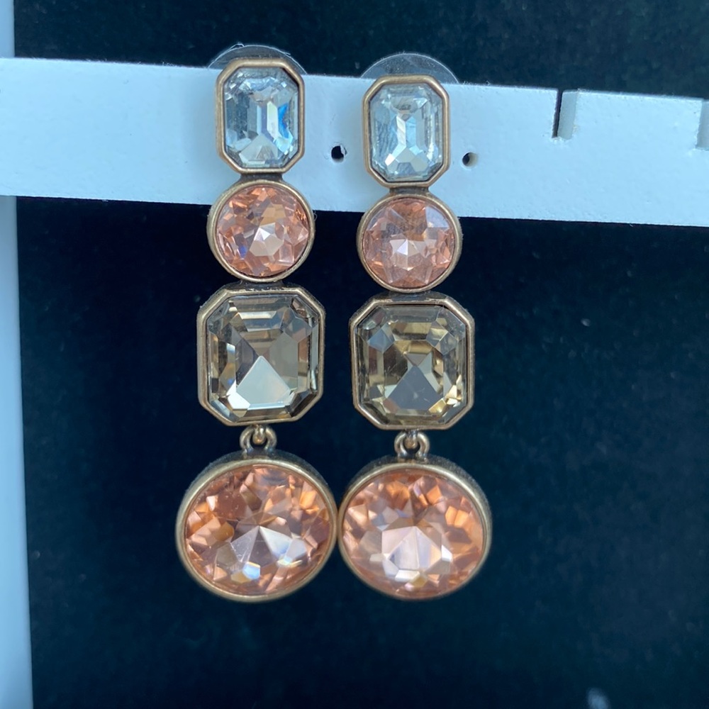 Jewel drop earrings